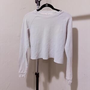 John Galt White Long Sleeve Thermal Top